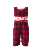 Rachel Riley Gingerbread Smocked Dungaree