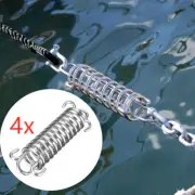 4Pcs Anchor Dock Line Mooring Shock Absorbing Spring 100mm For Boat Marine Yacht