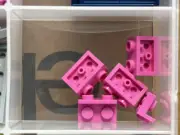 LEGO Parts - Dark Pink Bracket 1 x 2 - 1 x 2 Inverted - No 99780 - QTY 5