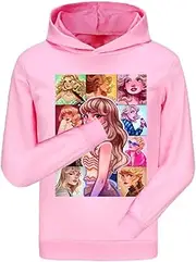 [Rzfbeeok] Girls Cartoon Hoodie Top Kids Pullover Casual Fans Sweatshirt Age 3-13 Years