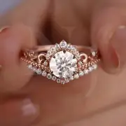 1.26 CT Handmade Vintage Round Moissanite Wedding Ring Cherished Gift For Her