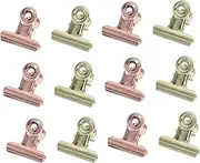 Healvian 12pcs Shape Clip Nail Tip Clips Nail Forms Mold Kit Finger Builder Clip Manicure Kit Binder Paper Clips Mold Gel Nails Kit Nail Retaining Clamp Extend Stainless Steel Stereotypes