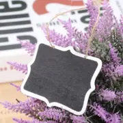 20 Pcs Small Wooden Blackboard Chalkboard Hanging Signs Child for Kids Mini