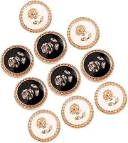 Beavorty 10pcs Vintage Decorative Buttons for DIY Sewing Unique Coat and Blouse Embellishments Elegant and Design for Clothing and Home Decor