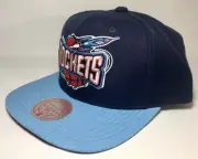 Mitchell & Ness Snapback Cap/Hat Men's NBA Houston Rockets Two Tone Navy Blue