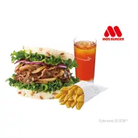 在飛比找momo購物網優惠-【MOS 摩斯漢堡】C520超級大麥燒肉珍珠堡+V型薯+冰紅