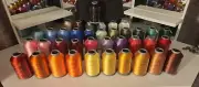 38 Spools Airplane Rayon Sewing&Embroidery Machine Thread 5000M Each
