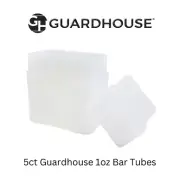 5 Qty Guardhouse Brand 1oz Silver Bar Tubes Each Holds 20 Bars