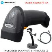 Motorola Zebra Symbol LS2208-SR20007R-NA Barcode Scanner Kit W/ Stand USB Cable