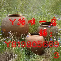在飛比找Yahoo!奇摩拍賣優惠-下殺-百貨花瓶大陶缸粗陶土陶瓦罐園林景觀戶外花盆大號花瓶裝飾