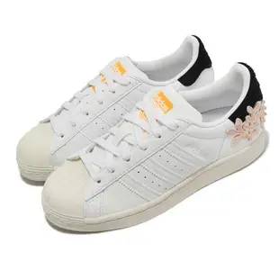 Adidas 休閒鞋 Superstar W 女鞋 白 奶油底 貝殼頭 黑尾 小草 圖騰 愛迪達 GZ0864 [ACS 跨運動]