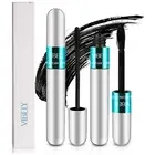 2-Pack 2-in-1 Waterproof Mascara for Lengthening & Thickening, No Clumping