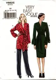 Vogue Sewing Pattern 8825 V8825 Dress Tunic Pants Pattern Size 8-16 NEW