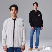 在飛比找蝦皮商城優惠-Lee 內刷絨休閒棒球外套 男 黑色 灰色 MODERN L