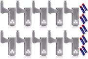 * Led Smart Touch Induction Cabinet Light 10Pcs Lamp Sensor Night WITH BATTERIES