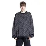 [MASTERMIND WORLD] All Over Diagonal Logo Sweatshirt Black