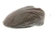 Dolce & Gabbana Men’s Light Grey Large Plaid Flat Cap -Adult L