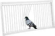 Generic Pigeon Hits The Door Run Birdcage Carrier Travel Cage Hommock Cage Stand Traps Deterrents for Outside Pigeon Trap Door Stainless Solar Chicken Coop Door Cockatiel Cage Iron White