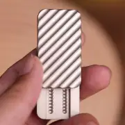 EDC Mechanical Haptic Slider Stainless Steel Fidget Toys PEI Fidget Slider Gifts