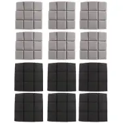 SELF-ADHESIVE Sound Proof Foam Panels,12 Pack Acoustic Foam Panels 22488