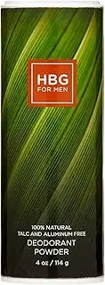 Honeybee Gardens Mens Deodorant Powder Bay Rum, 4 oz