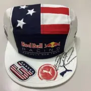 PUMA Red Bull Racing Cap Signed by Daniel Ricciardo - F1 Collectible Rare NEW