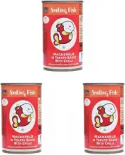 Mackerel in Tomato Sauce with Chilli, 155 G (Pack of 3)