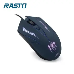 RASTO RM21 電競RGB發光靜音有線滑鼠