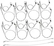 30pcs Wire Rope Fishing Lure Fishing Kit Fishing Bait Fishing Twine Fishing Hooks and Leaders Fishing Wire Leader Fishing Leaders Rigging with Swivels Wire