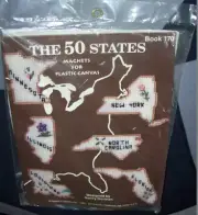Vintage " THE 50 STATES " Magnets for Plastic Canvas Kit ~ COMPLETE
