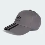 ADIDAS_中性_帽子_棒球帽_運動帽_遮陽帽_深灰色_三葉草_CAP_IN8720