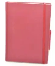 Semikolon Notebook - Red - Blank Pages w/ Pencil Holder