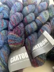 ARTFUL YARNS Cartoon, Designer Yarn- Rainbow, 60% wool, 6 Hanks 300 Gr Lot