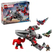 LEGO Marvel Captain America vs. Red Hulk Battle Building Set - Avengers Toy f...