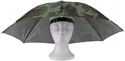 Portable 55Cm Umbrella Hat Cap Folding Fishing Hiking Handsfree Umbrella Foldable Head Umbrella Cap Men Women Outdoor Anti Rain Sun UV Protection Fishing Portable Headwear Hat Umbrella Hat Rainproof