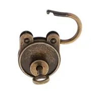 Retro Bronze Mini Padlocks Key Lock for Treasure Chest Suitcase Jewelry Box
