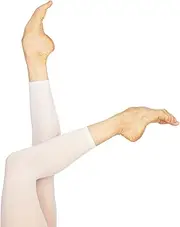 [Wearmoi] Wear Moi DIV60WHI/00 Ballet Leggings, Girls, Footless Tights, Ages 8 to 10, White, Genuine Product