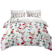 Multi Colored Flowers Pattern Quilt Cover
