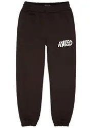 Annie Hood Jumble Logo-print Cotton Sweatpants - Brown - XL XL