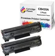 2 Pack Compatible Toner Cartridge Replacement for HP CB435A 35A (1,500 Pages) for HP Laserjet P1005 P1006