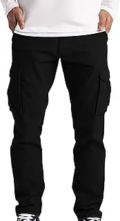 [JEShifangjiusu] Men's Multi-Pocket Sports Pants Fashion Outdoor Cargo Jogger Pant Hiking Tactical Straight Trousers Sweatpants