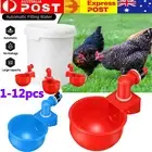 1-12pcs Automatic Chicken WatVN Cup WatPBer Poultry Drinking Bowl Feeder Drinker