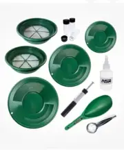 ASR Outdoor Complete 11pc Gold Panning Kit with 1/2 and 1/8 Classifier Screens