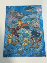 Pokemon Center File Folder Water Type Wailord Kyogre Manaphy 8.5" x 12" Sealed