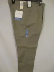 Dockers Best Pressed Cotton Blnd Beige CLASSIC Pleated Dress Pants SR$62 NEW