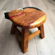 Mango Trees Kids Wooden Stools Ready to Use Cat 50% off Retail Price