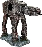 SLOCME Aquarium at-at Imperial Walker Decorations - Fish Tank Tropical Betta Fish Hideouts Cave Ornament