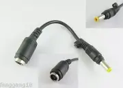 DC Power 4.8mm x 1.7mm To 7.4mm x 5.0mm & Pin Cord M/F Adapter Cable For Laptops
