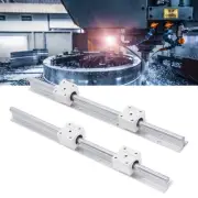 6Pcs Linear Motion Guide Rail Sliding Block Set Accurate Operation SBR12UU.