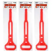 3x Ultracharge Extension Lead 3/5/7/10m Cable Tidy Storage Organiser Holder Red
